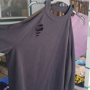 Sweater dress, distressed. Sz L